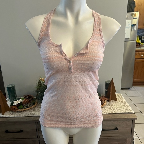 American Eagle Outfitters Tops - American Eagle outfitters semi sheer pink tank